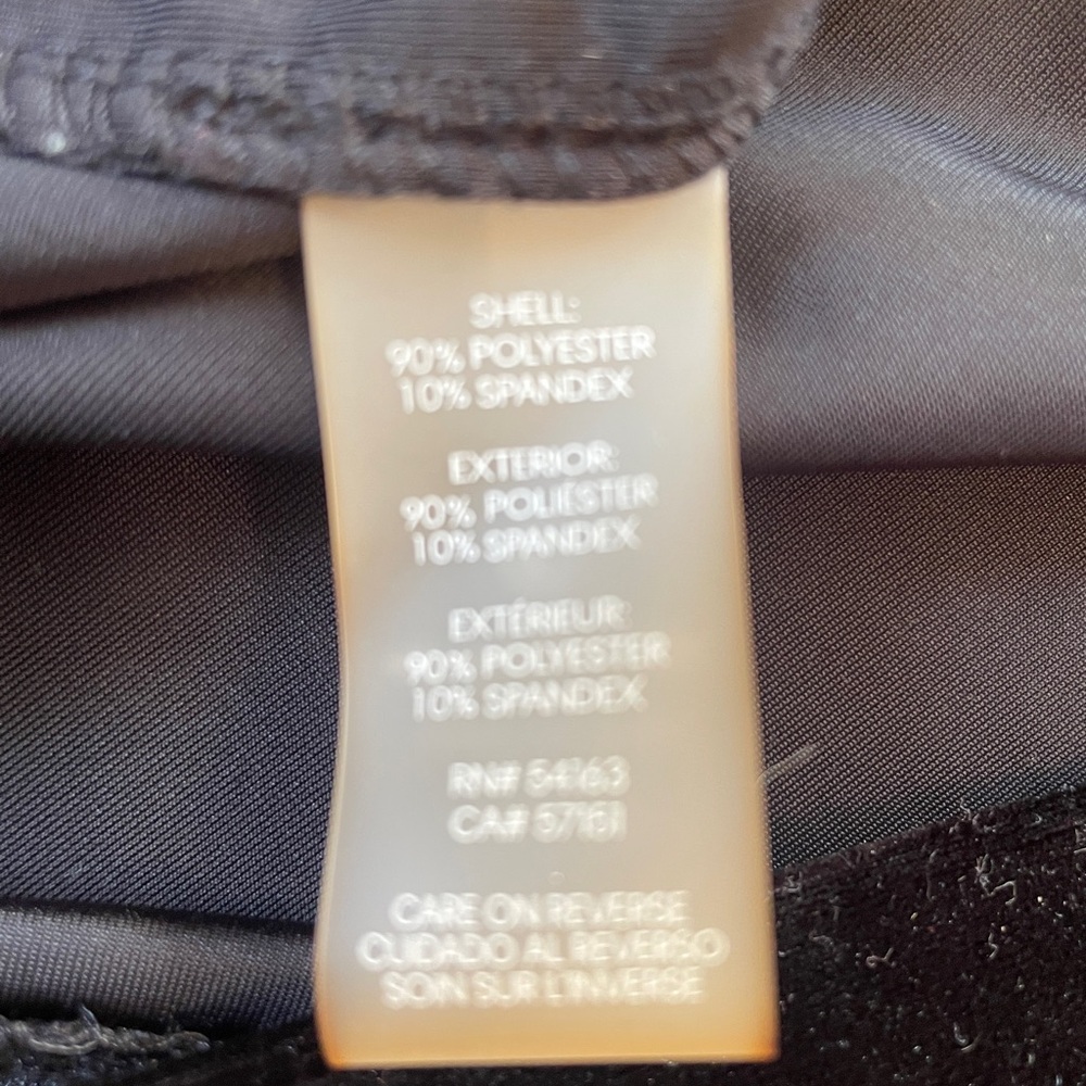 Calvin Klein Ruched‎ Velvet Long Sleeve Dress - Picture 8 of 8